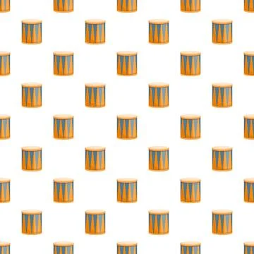 Hand drums forming a rhythmic background pattern Stock Illustration