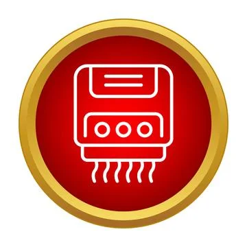 Hand dryer icon providing a solution for drying hands Stock Illustration