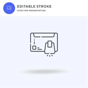 Hand Dryer icon vector, filled flat sign, solid pictogram isolated on white Stock Illustration