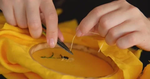 Hand embroidery close up Stock Footage 139391517
