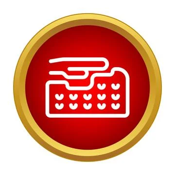 Hand entering data on an electronic keypad icon 스톡 일러스트