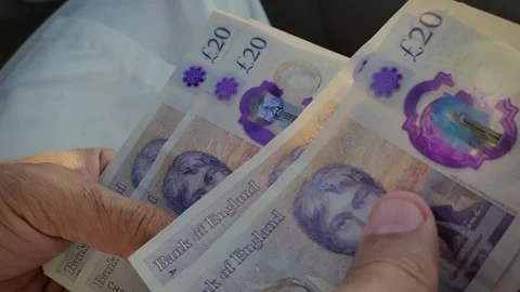 Hand with euro banknotes Stock Footage 259542762