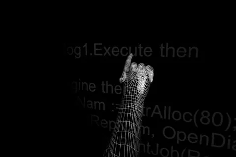 Hand execute Illustrazione stock