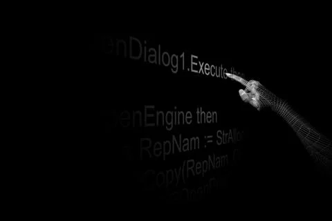 Hand execute イラスト素材