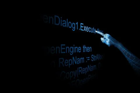 Hand execute Illustrazione stock