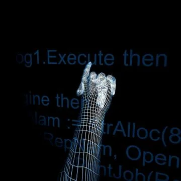 Hand execute Stock Illustration