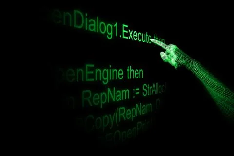 Hand execute Stock-Illustration