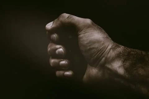 Hand exercises with an expander Stock Photos