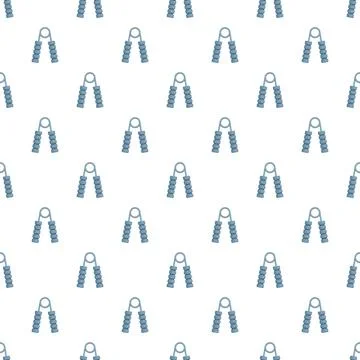 Hand expander grippers repeating pattern for fitness exercise Ilustración de archivo