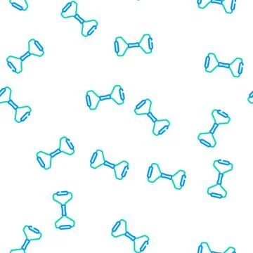 Hand expander gym equipment vector seamless pattern Stock Illustration