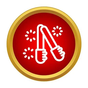 Hand expander for strength training and fitness icon Ilustración de archivo