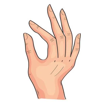 Hand expression o Stock Illustration