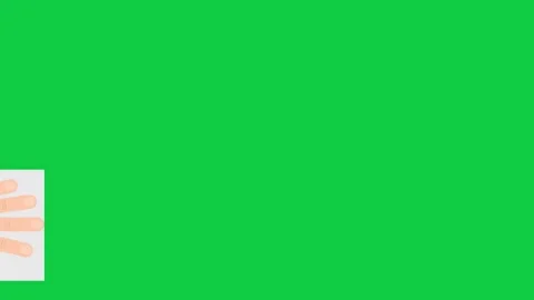 Hand with extended thumb, approval gesture on green screen. Stock Footage 299045912