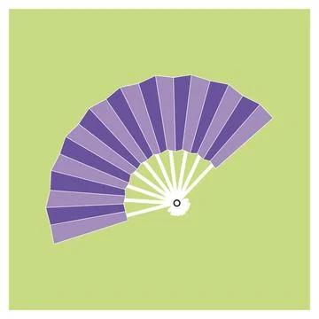 Hand fan icon Stock Illustration