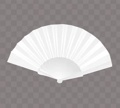 Hand Fan Isolated Stock Illustration