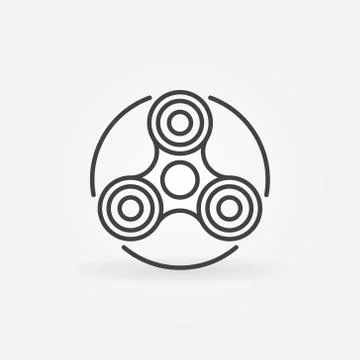 Hand fidget spinner icon Stock Illustration