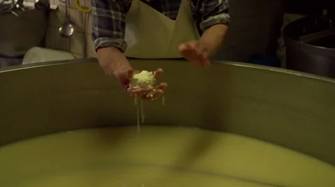 A hand filled with Cheese Curd. Stock Footage 36192563