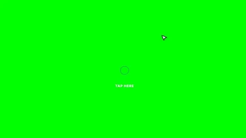 Hand finger gesture click tap guide on green screen 库存影片 343494197