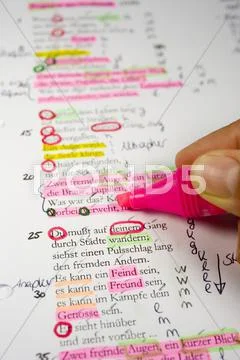 Hand finger paint body part color colored learn Stock Photos