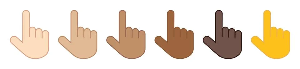 Hand finger pointer icon. Cursor mouse symbol. Sign gesture vector. 스톡 일러스트