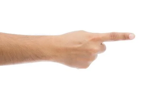 Hand finger pointing Stock Photos