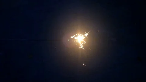 Hand Fireworks Slow motion 3 Stock Footage 126658320