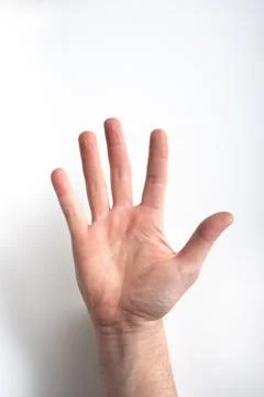 Hand five fingers Stock Photos