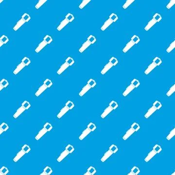 Hand flashlight pattern seamless blue 스톡 일러스트