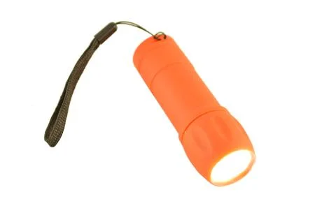 Hand flashlight Stock Photos