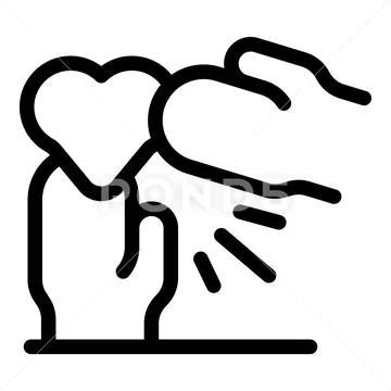 Hand Flicking Away Heart Symbol Representing Rejection Of Love ~ Clip 