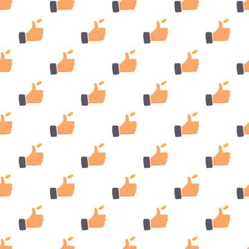 Hand flipping a coin seamless pattern 스톡 일러스트