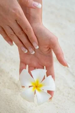 Hand flower Фото