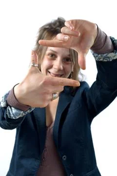 Hand frame Stock Photos