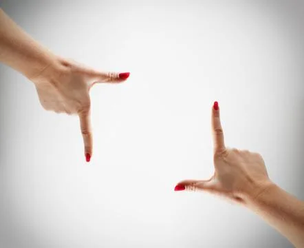 Hand frame Stock Photos