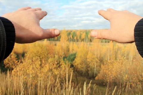 Hand-frame Stock Photos