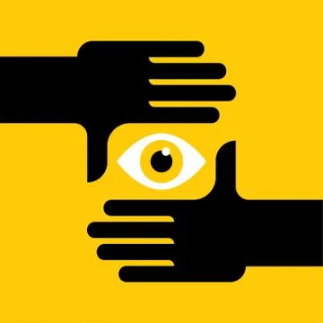 Hand frame. Vector art. Stock Illustration