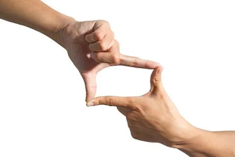 Hand framing 스톡 사진