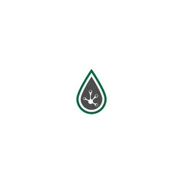 Hand frog print logo tree icon Stock Illustration