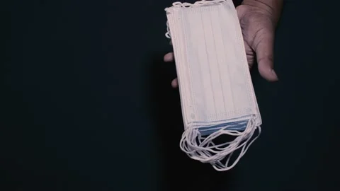 Hand Full of Masks Video stock 131564277