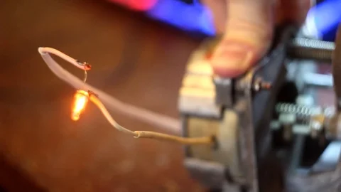 Hand Generator Dynamo Machine Stock Footage 112119327