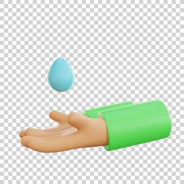 Hand gesture ablution ramadan icon Stock Illustration