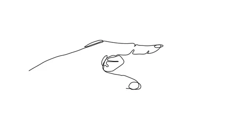 Hand gesture, aside pointer showing direction. Forefinger pointing on something Stock Footage 299790926