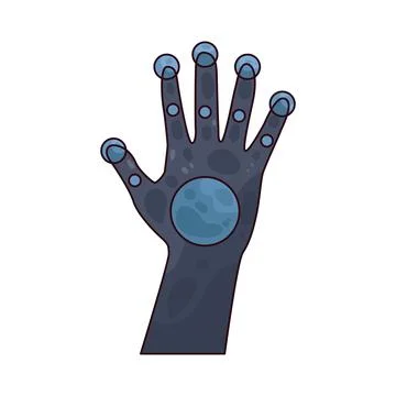 Hand Gesture Control illustration Stock Illustration