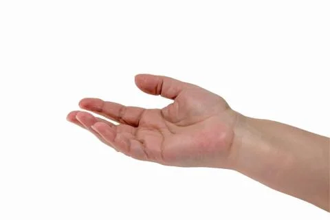 Hand gesture - give Stock Photos