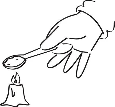 Hand gesture giving or presenting ashtray Stock-Illustration