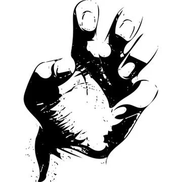 Hand Gesture of Grudges Stock Illustration