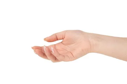 Hand gesture hand on isolated background Stock Photos