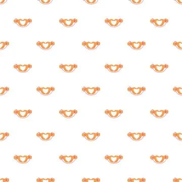 Hand gesture heart shape forming seamless pattern Stock Illustration