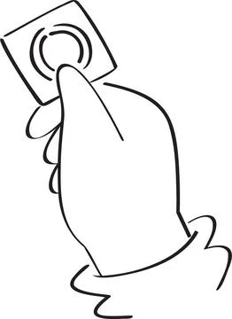 Hand gesture holding prophylactic condom device Stock Illustration
