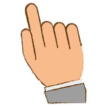 Hand gesture icon image Illustrazione stock